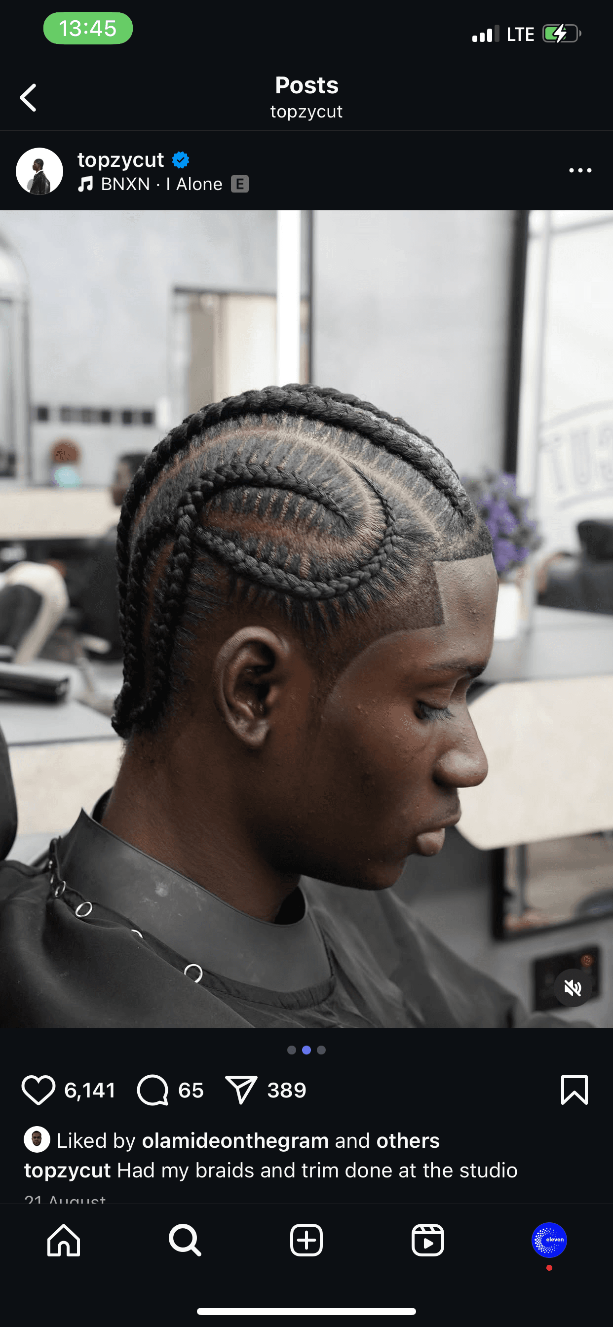 Classic haircut with intricate braid details