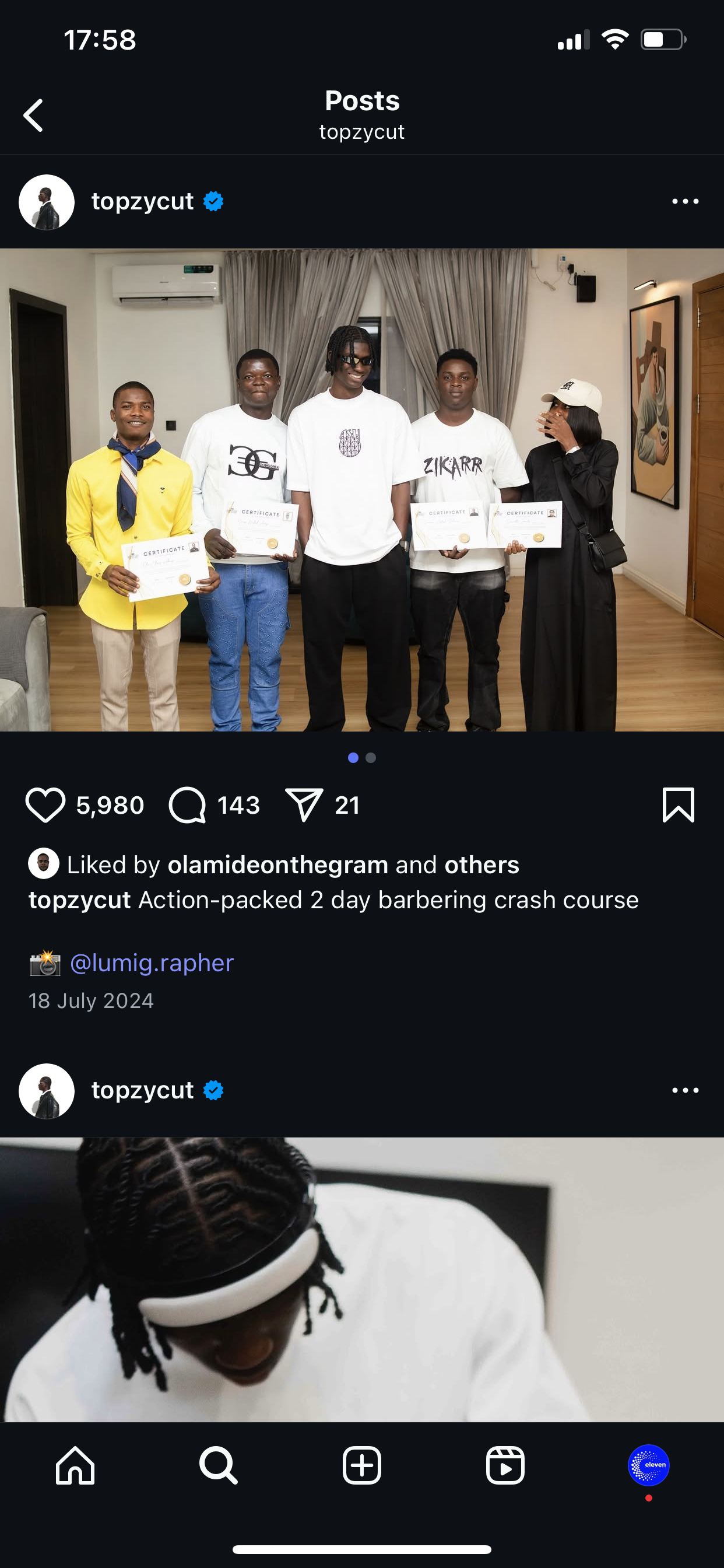 Masterclass graduates