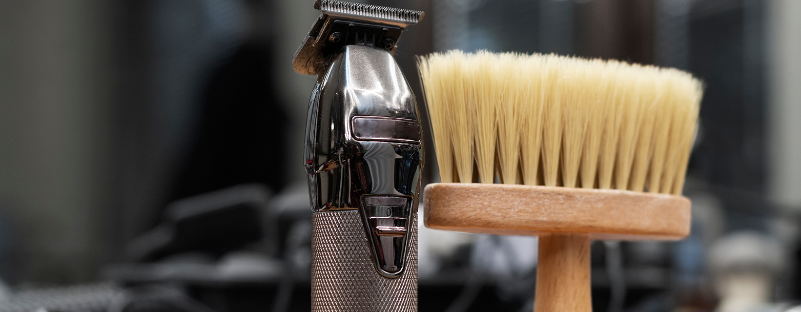 Barber shop tools arrangement