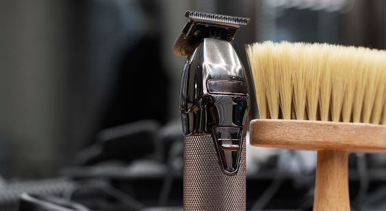 Barber shop tools arrangement